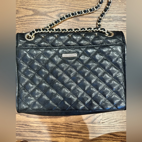 Rebecca Minkoff Black and gold cross body bag - Picture 5 of 13